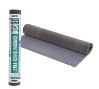NOVECRAFTO Standard Grade Shed Roof Felt, 10m x 1m, Dark Green Mineral | Bituminous, 5-year lifespan, weather & UV resistant, nails not included, suitable for sheds, summerhouses, kennels & hutches