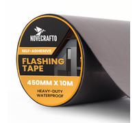 Novecrafto Strong Self Adhesive Flashing Tape For Roofing 450mm Width,10M Lead Flashing Roll For Bitumen Roof, Chimney, And Gutter Repairs