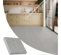 Novecrafto Vinyl Floor Tiles Self Adhesive - 10 Pcs Pack (2.09 M²) Vinyl Flooring Peel And Stick Floor Tile - Speckled Dark Grey Terrazzo