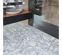 NOVECRAFTO Self-Adhesive Vinyl Floor Tiles - 30 Pack Covers 30sqf (2.79 sqm) - Peel and Stick Tile 12”x12” (30.5x30.5cm) - Charcoal Marble Flow Pattern