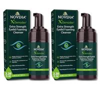 NOVEHA Demodex Eyelid Cleanser Foam | Extra Strength Tea Tree Oil Formula | Daily Face Wash For Eyelash, Demodex, MGD, Stye Eyes, Eye Irritations & Skin Dryness, 3.38 fl. oz. (100ml) - (Pack of 2)