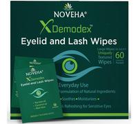 NOVEHA Demodex Eyelid & Lash Wipes | Box Of 60 Individually Wrapped Extra Strength Cleansing Eyelash Wipes - Battle Itchy & Irritated Eyes associated