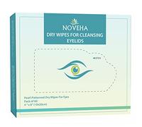 NOVEHA Hypoallergenic Dry Wipes For Eyes | Non-Irritating, Durable, Absorbent, Multi-Layer Soft Dry Wipes for use with Noveha Hypochlorous Acid Spray (Pack of 60)