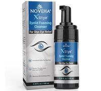 NOVEHA XStye Eyelid Foaming Cleanser - Fast Stye Eye Relief - Formula With Tea Tree Oil - Daily Eyelid and Eyelash Wash For Stye Eyes, Eyelash, & Skin Dryness (3.38 fl oz) - 100mL