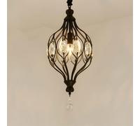 Novel Decorated Modern Simple Crystal Hangingp Compatible with Kitchen Bedroom Art Dled Light, Hangikitchen Light/Color/23 * 45Cm