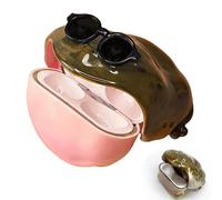 Novel Frog Design Case for AirPod, Anti-Scratch Wireless Earphone Protector Compatible for AirPods Pro 2/3/4, Cute Funny Animal Earbuds Case, Unique Creative Gift Idea (A,for Air Pods Pro)