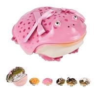 Novel Frog Handmade for Airpod Case, Ugly Frog Wireless Earphone Protector Case for AirPod 4 for AirPods Pro 2 3, Creative Animals Soft Anti-Scratch Protectors,Unique Gifts (Pink B,for airpod pro3)