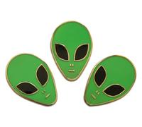 Novel Merk Alien & UFO - Unidentified Flying Objects Lapel Pin, Hat Pin & Tie Tack Set with Clutch Back, M, Metal, no gemstone