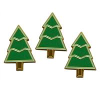 Novel Merk Merry Christmas Holiday - Santa Hat, Holly, Candy Cane or Other Seasonal Lapel Pin, Hat Pin & Tie Tack Set - Clutch Back, 1.2 Inch, Metal, no gemstone
