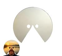 Novel Mirror Mask, Anti-Selfie Head Mounted Design, Unique Split Round Face Mirror, Surreal Wearable Facial Decor, Artistic Prop for Creative Photography, Video Shooting and Themed Party Cosplay