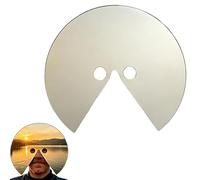 Novel Mirror Mask - What I’m Looking At: Head Mounted Mirror, Head Mounted Reflective Face Accessory for Artistic Viewpoint Photography, Ultimate Anti Selfie Photography Tool and Themed Party Cosplay
