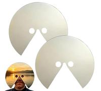 Novel Mirror Mask - What I’m Looking At: Head Mounted Mirror, Head Mounted Reflective Face Accessory for Artistic Viewpoint Photography, Ultimate Anti Selfie Photography Tool and Themed Party Cosplay