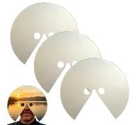 Novel Mirror Mask - What I’m Looking At: Head Mounted Mirror, Head Mounted Reflective Face Accessory for Artistic Viewpoint Photography, Ultimate Anti Selfie Photography Tool and Themed Party Cosplay