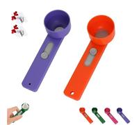 Novel Multi Purpose Scoop With Built in Funnel, Powder Substance Distribution Gadget Spoon, Upgrade Powderpal Mess-Free Powder Bottle Spoons, Funnel With Strainer for Narrow Bottle Filling (#A)