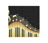 Novel Music Note Printed Square Jigsaw Puzzle 12.8x12.8 CM, Puzzle Challenging Game for Adults Gifts, Family Fun Decorative Wall Decor