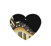 Novel Music Note Printing 10 Pcs Car Air Fresheners Cards For Scented Hanging Sheets For Bathroom With Rope