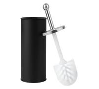 Innoteck Essentials Bathroom Toilet Brush And Holder With Matt Finish And Stainless Steel Handle - Black, Black