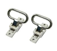 NovelBee 2 Pack of Heavy Duty 316 Stainless Steel Folding Mast Step with Diamond Tread for Boat,Yacht,Car,Truck