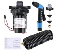 NovelBee 70 PSI Washdown Deck Wash Pump Kit,12V 5.0 GPM Washdown Pump Kit for Caravan Rv Boat Marine Yacht