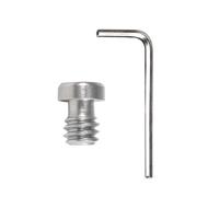 NovelGoal 1/4'' Camera Quick Release Screw, Stainless Steel Tripod Screw Adapter Hexagon Socket Head Bolt for SLR Micro-Single Camera Cage Quick Release Plate (1/4-20 * 6.5mm with Wrench)
