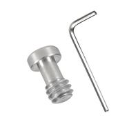 NovelGoal 1/4'' Camera Quick Release Screw, Stainless Steel Tripod Screw Adapter Hexagon Socket Head Bolt for SLR Micro-Single Camera Cage Quick Release Plate (1/4-20 * 10mm with Wrench)