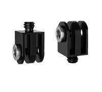 NovelGoal 1/4 Inch Converter Screw Tripod Adapter 360 Rotating Mount Holder for Hero 12 11 10 9 8 for 360 One Action Camera Accessories (Black,23mm 1/4 Screw)