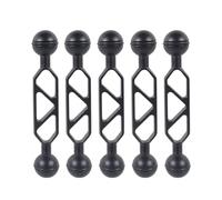 NovelGoal 1" Ball Head Adapter with Extension Mount Arm, Aluminum Underwater Dual Ball Arm for Strobe/Video Light/Camera Diving Tray Connector, Waterproof & Rustproof (5pcs)