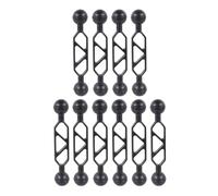 NovelGoal 1" Ball Head Adapter with Extension Mount Arm, Aluminum Underwater Dual Ball Arm for Strobe/Video Light/Camera Diving Tray Connector, Waterproof & Rustproof (10pcs)
