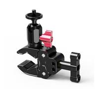 NovelGoal 17mm Ball Head Clamp Mount, 360° Rotation Extension Adapter with 1/4 Screw, Aluminum Super Clip for Pocket 4/4P/3, Luna Camera Motorcycle Handlebar (Type B)