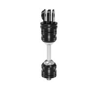 NovelGoal 360° Swivelling Articulating Magic Arm with Dual Ball Head 1/4" Screws Holes, Aluminum Alloy Camera Mount Extension Arm (1/4'' Screw to 3-Card Slot Long)