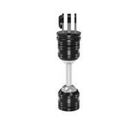 NovelGoal 360° Swivelling Articulating Magic Arm with Dual Ball Head 1/4" Screws Holes, Aluminum Alloy Camera Mount Extension Arm (1/4'' Screw Hole to 3-Card Slot Long)