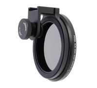 NovelGoal 67mm Phone Filter Mount Threaded Lens Clip with Cold Shoe, Locking Knob, 15mm Opening Phone Lens Adapter Compatible with Smartphone (67mm)