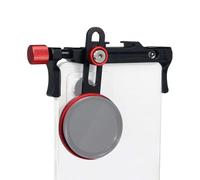 NovelGoal Aluminum Alloy Phone Top Cold Shoe Extension Clip with 1/4 Screw Hole Phone Filter Holder 37MM/17MM Filter Adapter Accessory for 67~80mm Wide Phones (with Filter Holder)