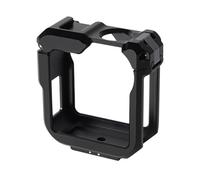 NovelGoal Aluminum Camera Cage, Expansion Frame Protective Case with 2 Cold Shoe Mounts, 1/4" Standard Interface for Microphones, LED Lights, Tripods
