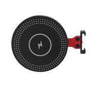 NovelGoal Aluminum Cold Shoe Phone 15W Wireless Charging Magnetic 360° Damped Rotation Type-C Connector Peak Stand for Tripods with 1/4 Screw Selfie Sticks and Other Accessories (Type A,Black and Red)