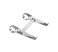 NovelGoal Aluminum Laptop Stand for Desk, Ergonomic Foldable Computer Stand, Computer Riser Holder Bracket for 14-17.3" Laptops with Storage Bag (Gray Only Stand)