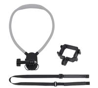 NovelGoal Camera Cage Extension Mount Kit for Osmo Pocket 4 Pro, Dual Cold Shoe Bracket with Adjustable Neck Strap & Wrist Viewfinder Lanyard for Action Camera Photograph (Type C)