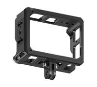NovelGoal Camera Cage Protective Case for Ins Ace Pro/Ace Pro2, Metal Protection Frame with Magnetic Quick Release Base & Cold Shoe, 1/4'' Screw Hole (with 2 Card Slot Upgraded)