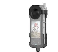 NovelGoal Camera Cage Rig for Insta X4 Quick Release Case Cover Shell with Magnetic Mount Base Aluminum Alloy Protective Frame for 360 X4 Camera (2 Slots Interface)