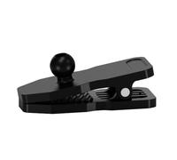 NovelGoal Camera Clip, Adjustable Backpack Strap Clip w Anti Slip Silicone, Cameras Shoulder Strap Mount Base, Desktop Clamp Mount Adapter (17mm Ball Head)