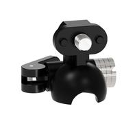 NovelGoal Camera Clip, Adjustable Backpack Strap Clip w Anti Slip Silicone, Cameras Shoulder Strap Mount Base, Desktop Clamp Mount Adapter (1/4 ARRI 17mm Ball Head)