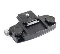 NovelGoal Camera Clip with Plate Quick Release System, Backpack Strap Clip - 1/4'' Screw, Anti Slip Rubber, Cameras Strap Mount Base