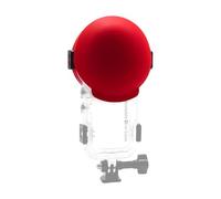 NovelGoal Camera Lens Cap, Silicone Protective Case Dust Cover Protection Cover Protector for InsX5 Waterproof Case, Lens Guard (Red)