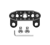 NovelGoal Camera Top Plate for FX3/FX30, Extension Mount Plate, Quick Release Structure with NATO Slide, 1/4" & 3/8" Threaded Holes DSLR Camera Accessory