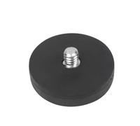 NovelGoal D36mm Mini Strong Magnetic Magnet Mount Round Rubber Coated Base 1/4 M4 M5 M6 for Camcorders Smartphones for LED Light Bar Holder Bracket (1/4-20,Outside Screw)
