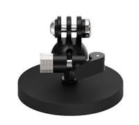 NovelGoal D66mm Magnetic Camera Mount with 360° Ball Head, Car Strong Magnet Base Phone Holder - Built-in 6 Magnets, Compatible with Hero 13, Action 4, Ins X4/X5 (Adjustable 3-Card Mount)