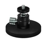NovelGoal D66mm Magnetic Camera Mount with 360° Ball Head, Car Strong Magnet Base Phone Holder - Built-in 6 Magnets, Compatible with Hero 13, Action 4, Ins X4/X5 (1/4 Screw Ball Head)