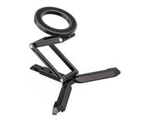 NovelGoal Dual-Head Car Mount w N52 Magnets, Foldable Magnetic Phone Holder, Rotation Phone Mount Bracket Compatible with Phone 12/13/14/15/16 (Black,Tripod Type)