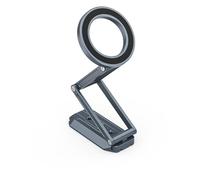 NovelGoal Dual-Head Car Mount w N52 Magnets, Foldable Magnetic Phone Holder, Rotation Phone Mount Bracket Compatible with Phone 12/13/14/15/16 (Gray,Tripod Type)