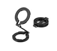 NovelGoal Dual-Head Car Mount w N52 Magnets, Foldable Magnetic Phone Holder, Rotation Phone Mount Bracket Compatible with Phone 12/13/14/15/16 (Black,Double Head)